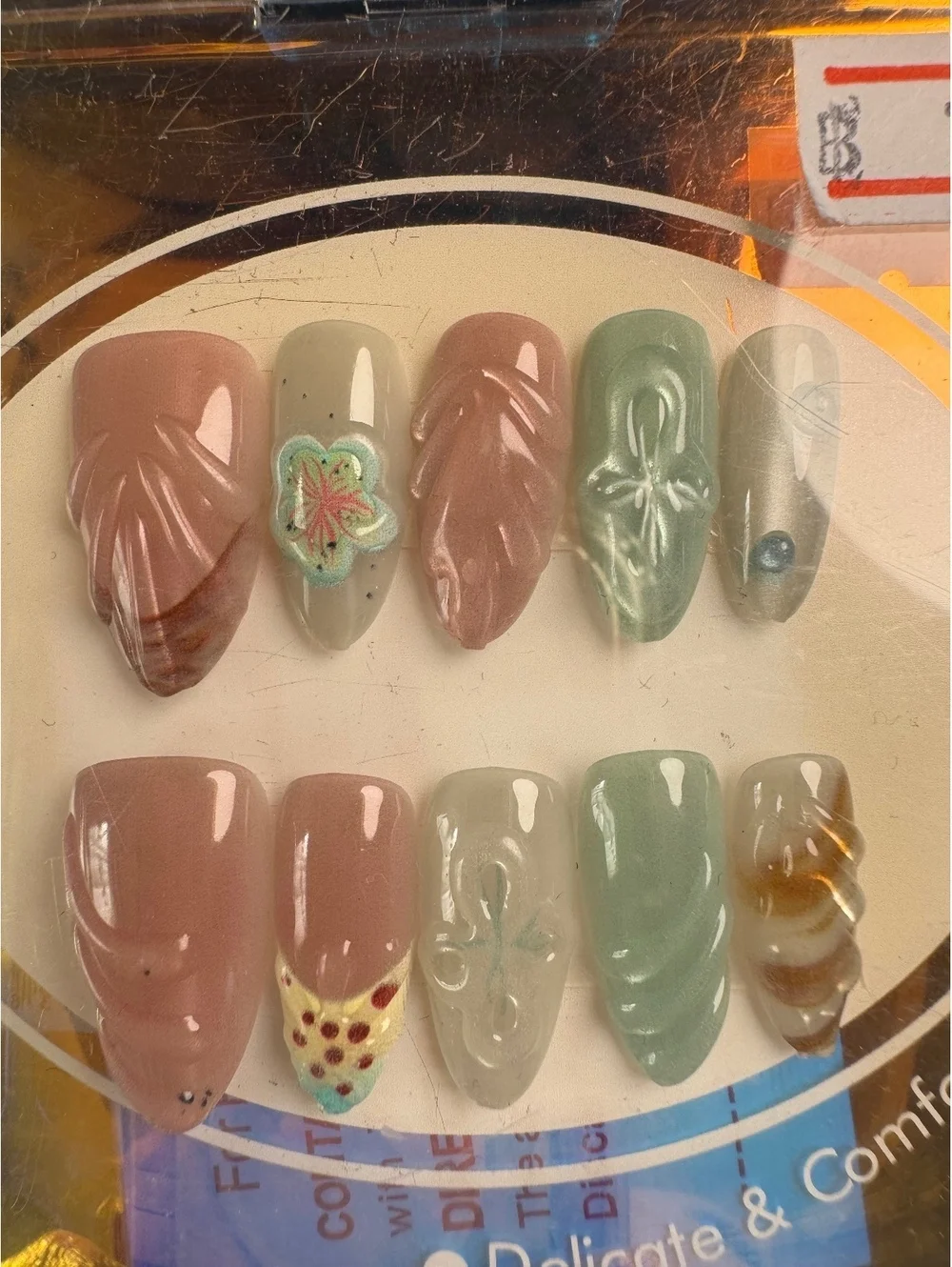 Gosman Cute Collection Wearing Manicure False Nails Set